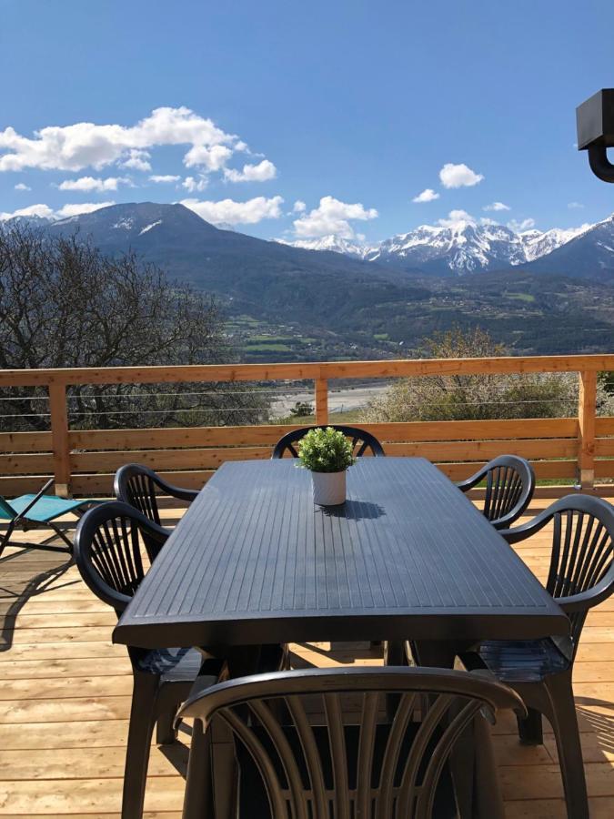 Chalet Avec Vue Lac Embrun Bagian luar foto